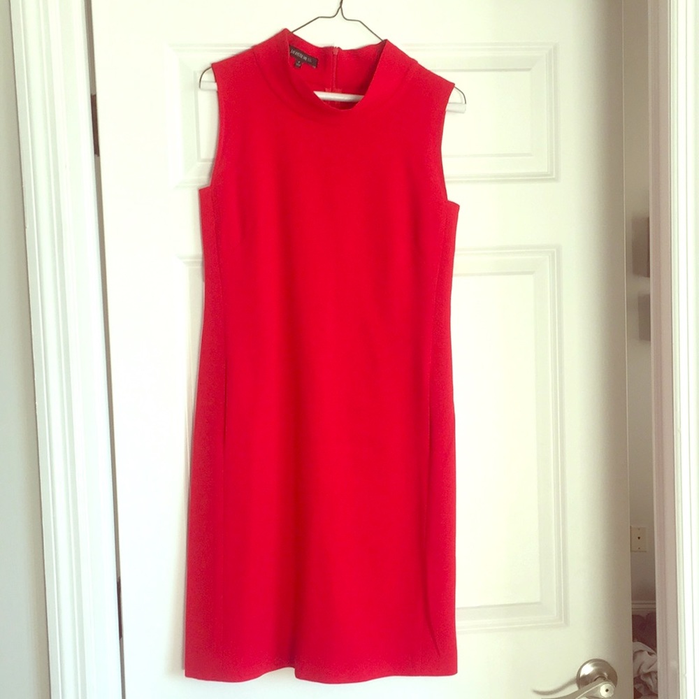 Lafayette 148 Red shift dress